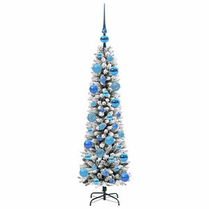 Albero di Natale artificiale con 150 LED Verde e bianco 120 cm 3396088
