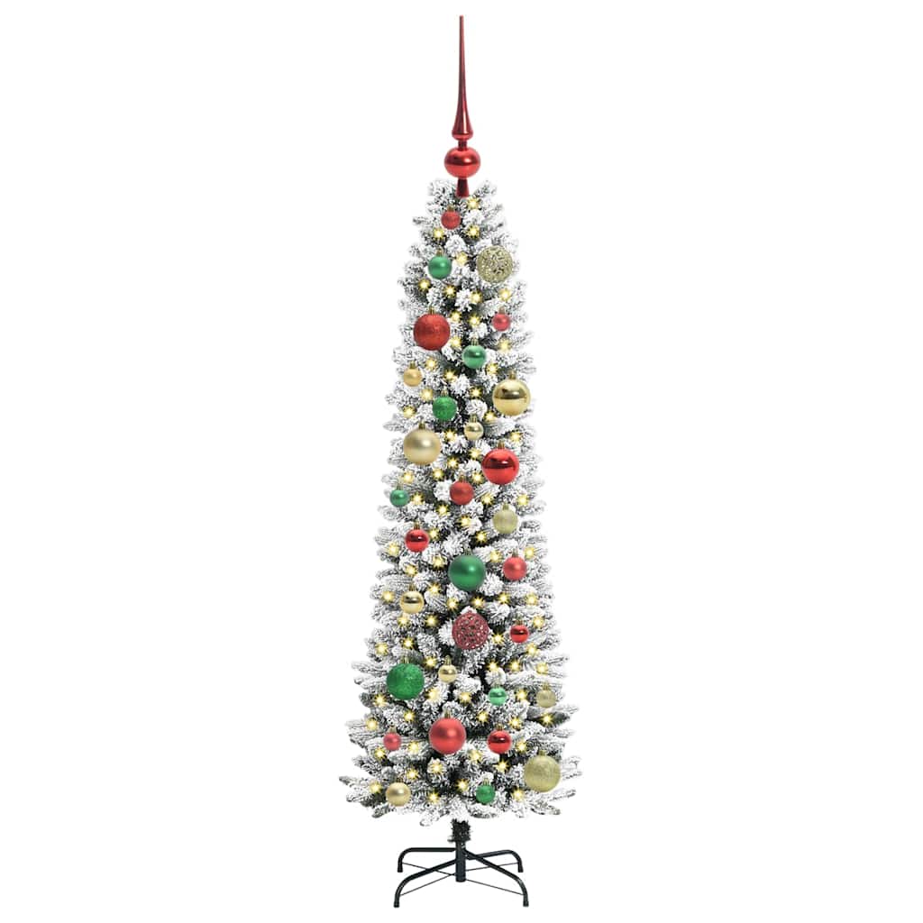 Albero di Natale Artificiale-Albero Natalizio con 150 LED Bianco 120 cm 768352