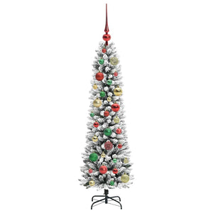 Albero di Natale artificiale con 150 LED Verde e bianco 120 cm 3396089