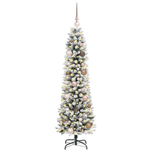 Albero di Natale artificiale con 150 LED Bianco 150 cm 3396091