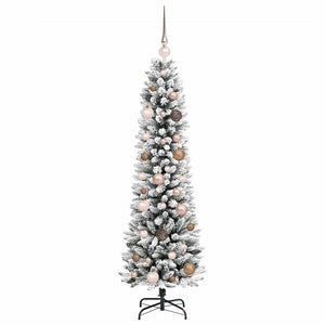 Albero di Natale artificiale con 150 LED Bianco 150 cm 3396091