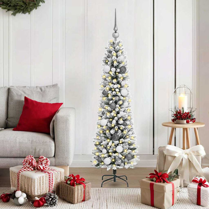 Albero di Natale artificiale con 150 LED Bianco 150 cm 3396092