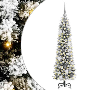 Albero di Natale artificiale con 150 LED Bianco 150 cm 3396092