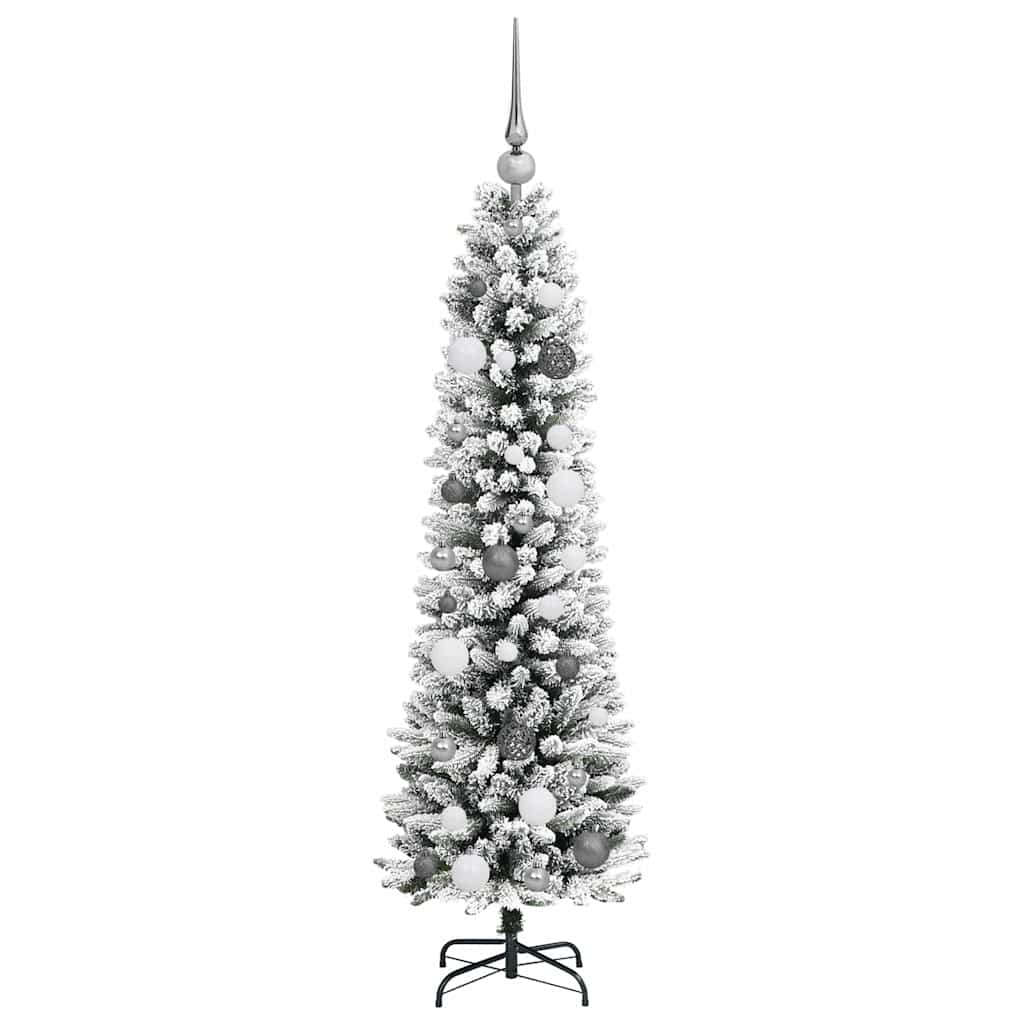 vidaXL Albero di Natale snodato Bianco 150 cm PVC