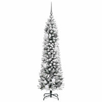 vidaXL Albero di Natale snodato Bianco 150 cm PVC