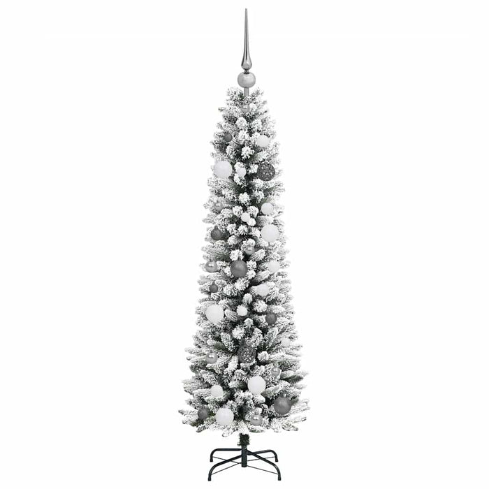 vidaXL Albero di Natale snodato Bianco 150 cm PVC