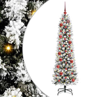 Albero di Natale artificiale con 150 LED Verde e bianco 150 cm 3396093
