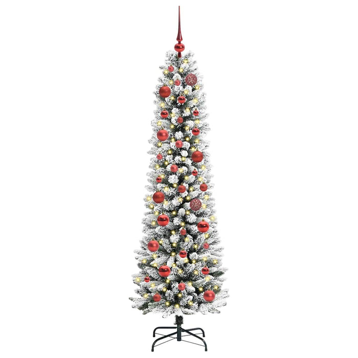 Albero di Natale Artificiale-Albero Natalizio con 150 LED Bianco 150 cm 508121