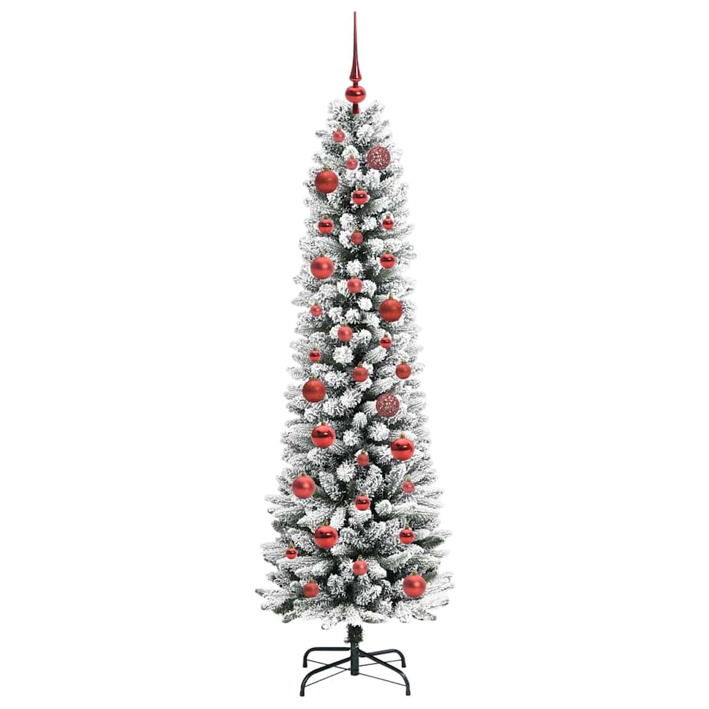 Albero di Natale artificiale con 150 LED Verde e bianco 150 cm 3396093