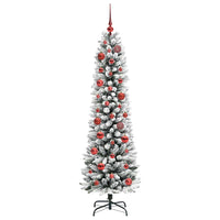 Albero di Natale artificiale con 150 LED Verde e bianco 150 cm 3396093