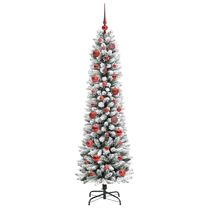 Albero di Natale artificiale con 150 LED Verde e bianco 150 cm 3396093