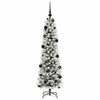 Albero di Natale Artificiale-Albero Natalizio con 150 LED Bianco 150 cm 198813