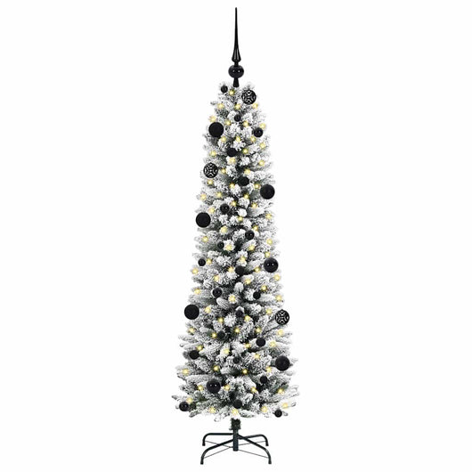 Albero di Natale Artificiale-Albero Natalizio con 150 LED Bianco 150 cm 198813