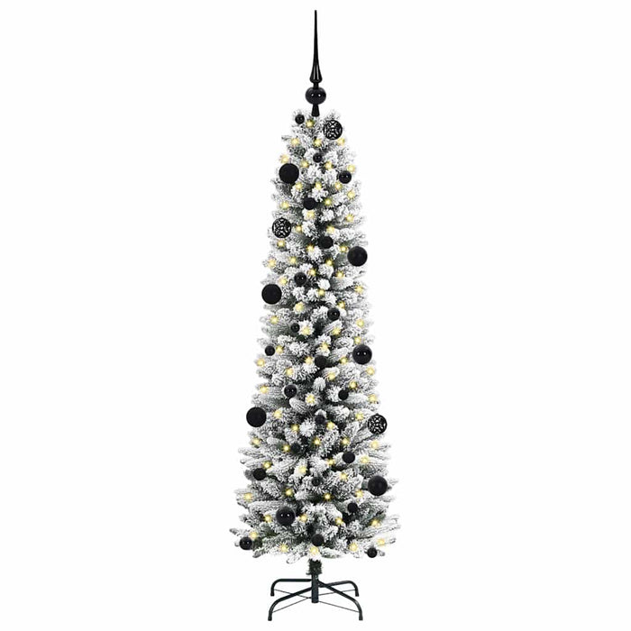Albero di Natale Artificiale-Albero Natalizio con 150 LED Bianco 150 cm 198813