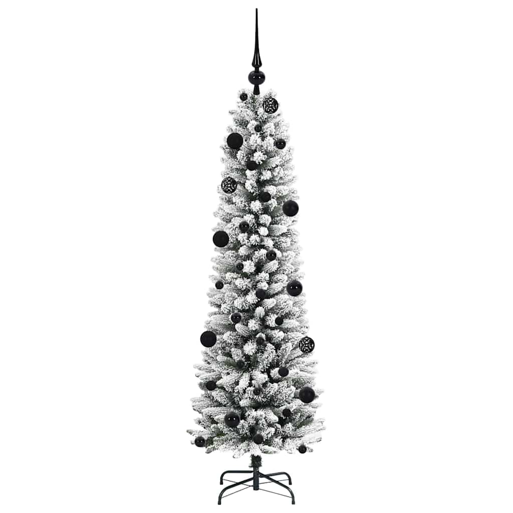 Albero di Natale artificiale con 150 LED Verde e bianco 150 cm 3396094