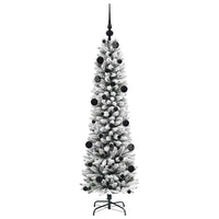 Albero di Natale artificiale con 150 LED Verde e bianco 150 cm 3396094