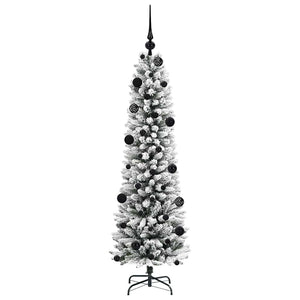 Albero di Natale artificiale con 150 LED Verde e bianco 150 cm 3396094