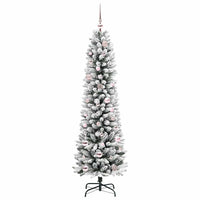 Albero di Natale Artificiale-Albero Natalizio con 150 LED Bianco 150 cm 929159