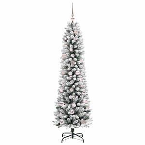 Albero di Natale Artificiale-Albero Natalizio con 150 LED Bianco 150 cm 929159