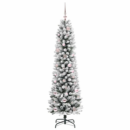 Albero di Natale Artificiale-Albero Natalizio con 150 LED Bianco 150 cm 929159