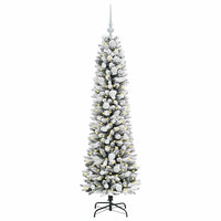 Albero di Natale artificiale con 150 LED Verde e bianco 150 cm 3396096