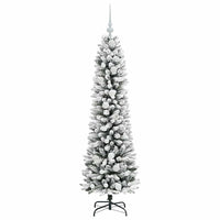 Albero di Natale artificiale con 150 LED Verde e bianco 150 cm 3396096