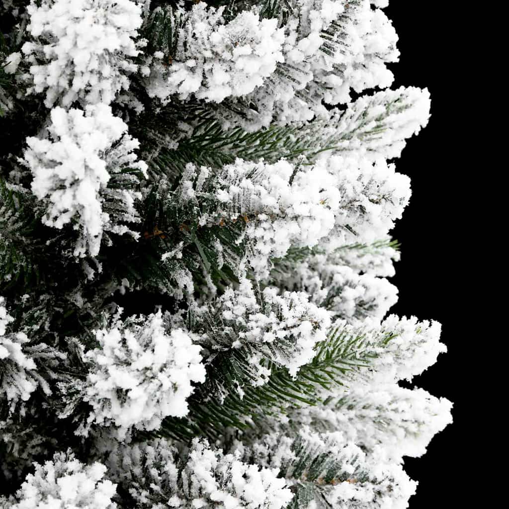 Albero di Natale artificiale con 150 LED Verde e bianco 150 cm 3396097