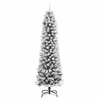 Albero di Natale artificiale con 150 LED Verde e bianco 150 cm 3396097