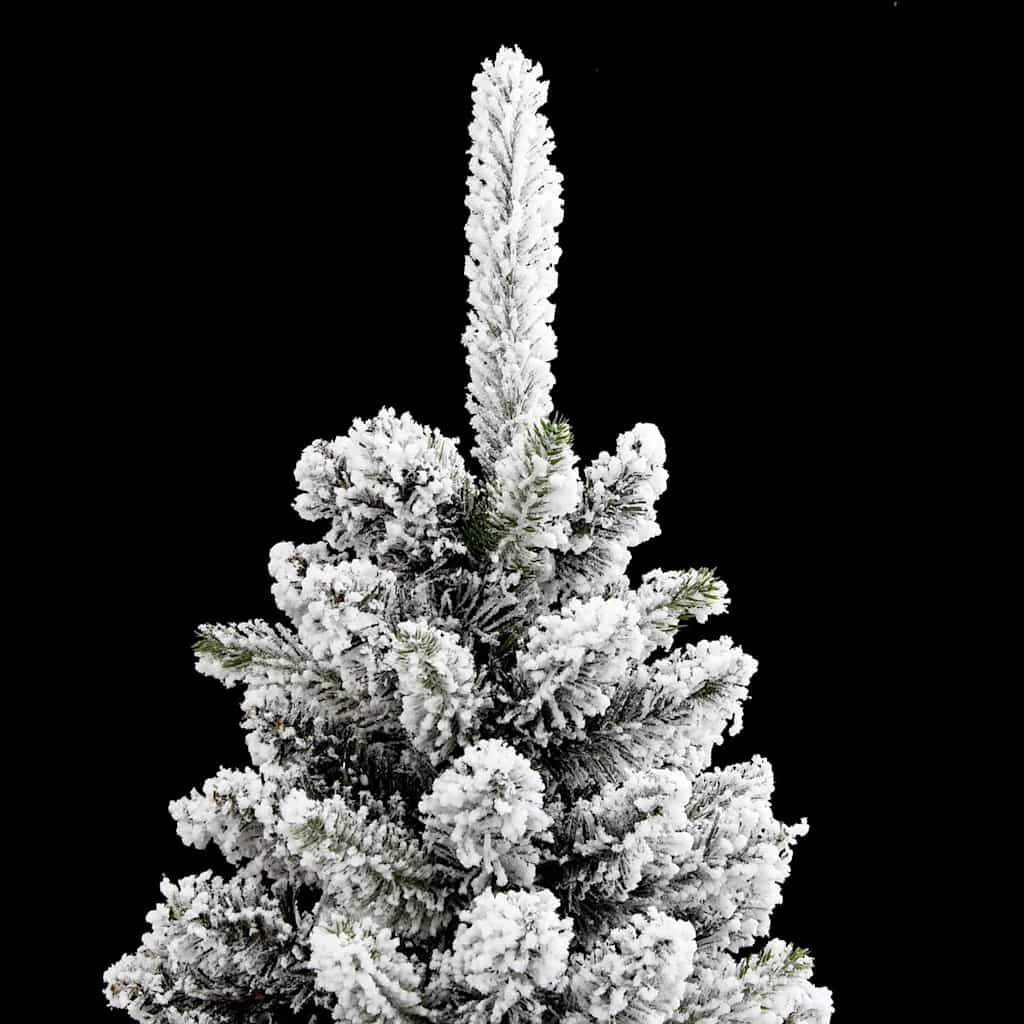 Albero di Natale artificiale con 150 LED Verde e bianco 150 cm 3396099