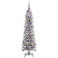 Albero di Natale Artificiale-Albero Natalizio con 150 LED Bianco 150 cm 158249