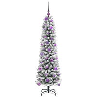 Albero di Natale artificiale con 150 LED Verde e bianco 150 cm 3396099