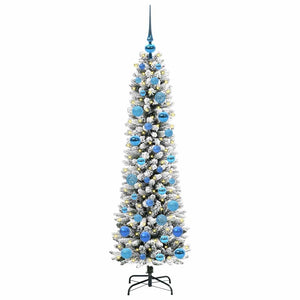 Albero di Natale Artificiale-Albero Natalizio con 150 LED Bianco 150 cm 669267
