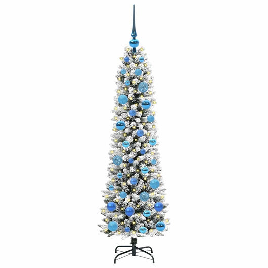 Albero di Natale Artificiale-Albero Natalizio con 150 LED Bianco 150 cm 669267