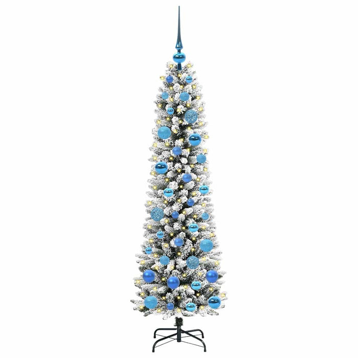 Albero di Natale Artificiale-Albero Natalizio con 150 LED Bianco 150 cm 669267