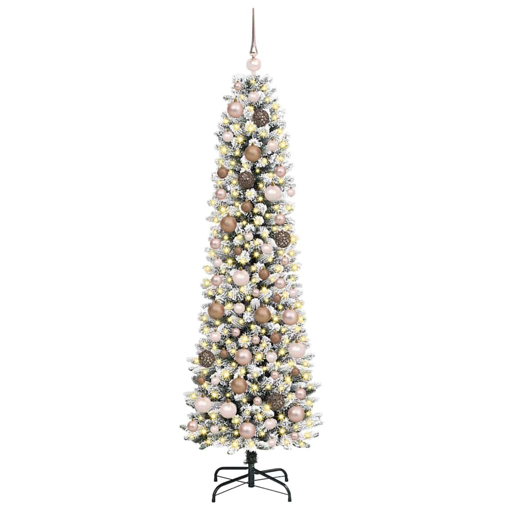 AlberodiNataleartificiale con supporto Bianco 180cm PVC 3396103