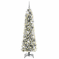 vidaXL Albero di Natale snodato Bianco 180 cm PVC