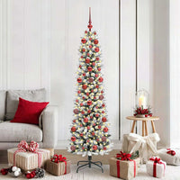 AlberodiNataleartificiale with LEDs Bianco 180cm PVC 3396105