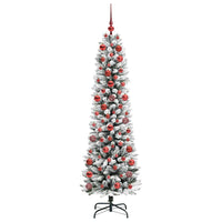 AlberodiNataleartificiale with LEDs Bianco 180cm PVC 3396105