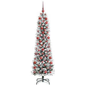 AlberodiNataleartificiale with LEDs Bianco 180cm PVC 3396105