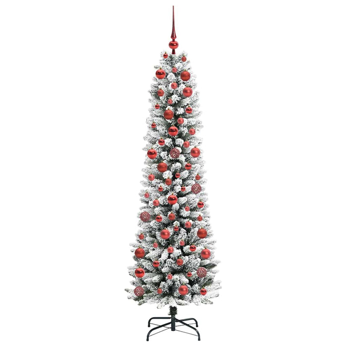 AlberodiNataleartificiale with LEDs Bianco 180cm PVC 3396105