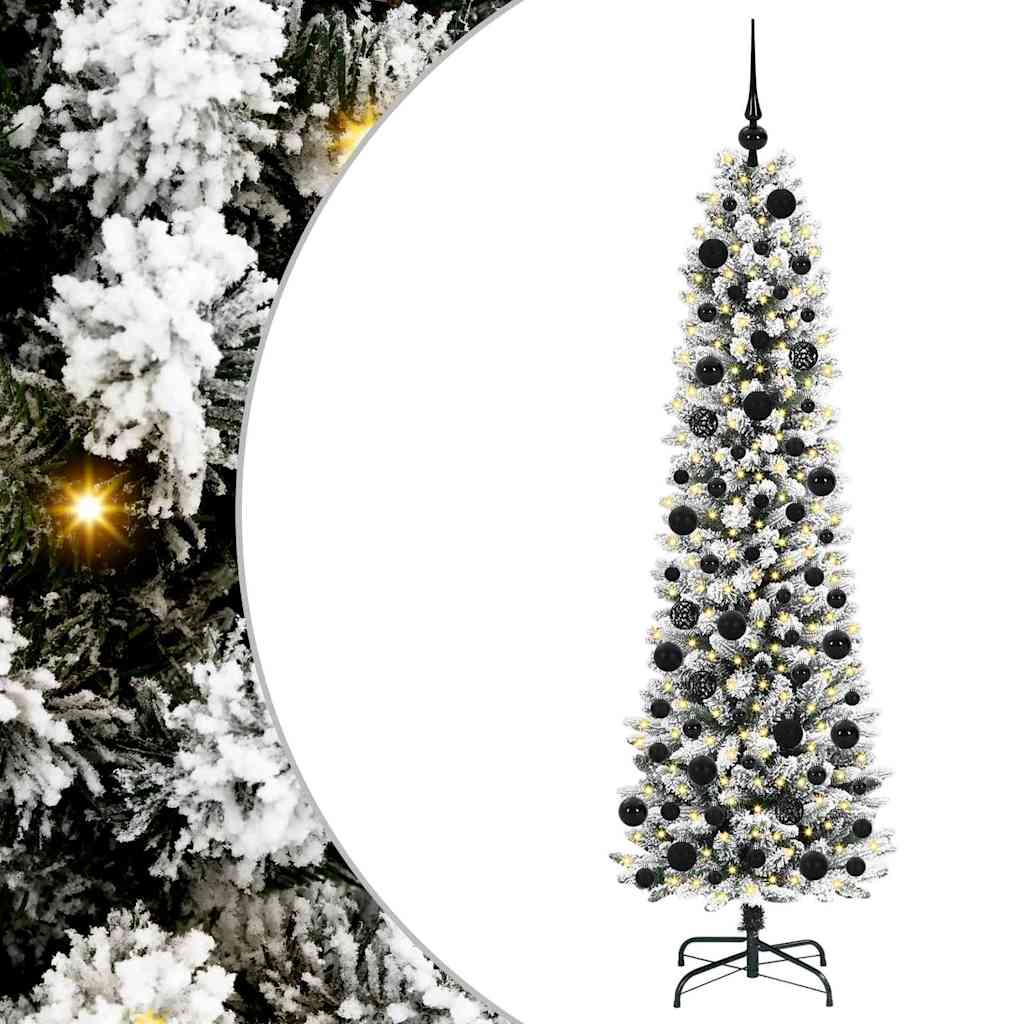 Albero di Natale Artificiale-Albero Natalizio con 300 LED Bianco 180 cm 102078