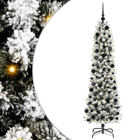 Albero di Natale Artificiale-Albero Natalizio con 300 LED Bianco 180 cm 102078