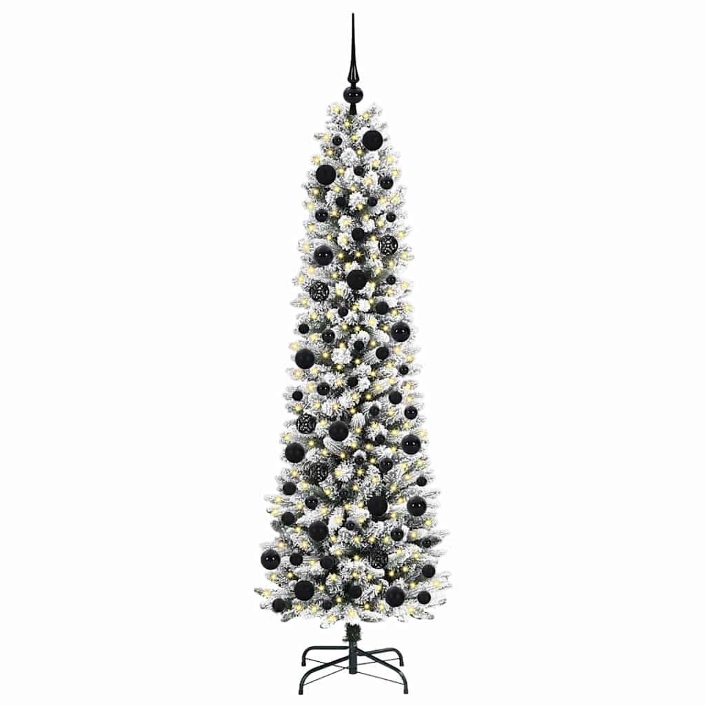 Albero di Natale Artificiale-Albero Natalizio con 300 LED Bianco 180 cm 102078