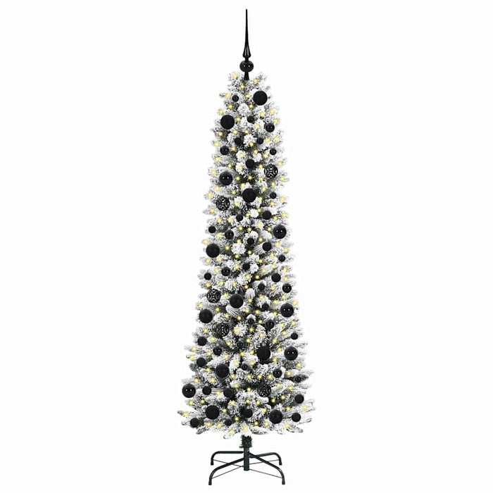 Albero di Natale Artificiale-Albero Natalizio con 300 LED Bianco 180 cm 102078