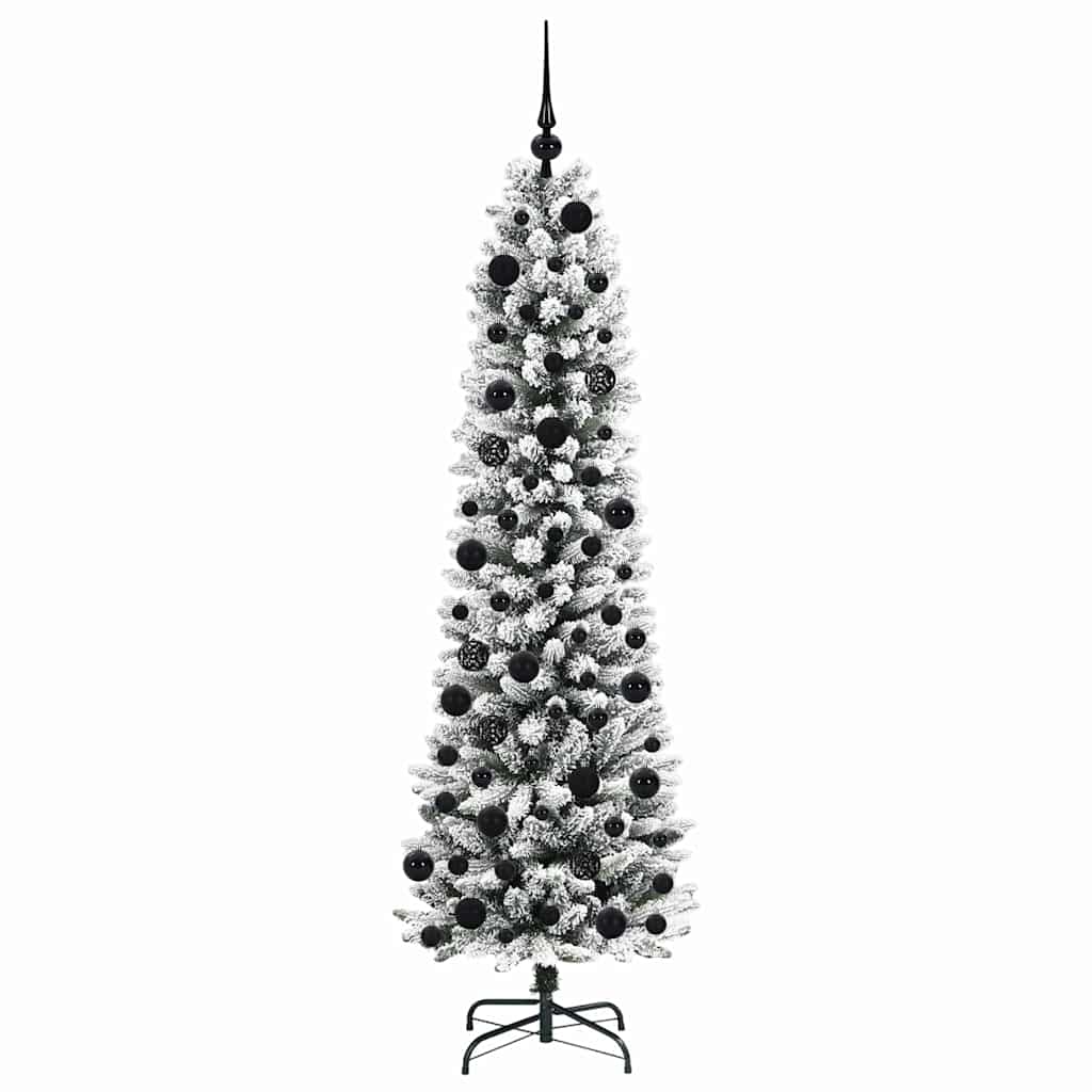 Albero di Natale artificiale con 300 LED Verde e bianco 180 cm 3396106