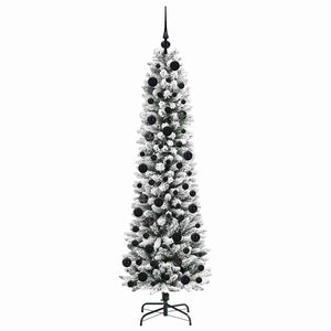 Albero di Natale artificiale con 300 LED Verde e bianco 180 cm 3396106