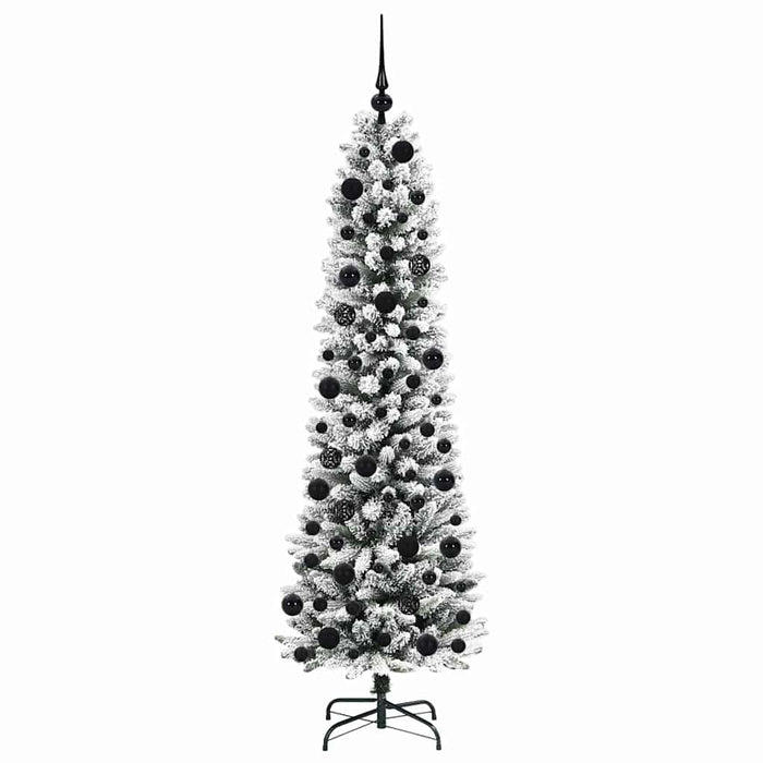 Albero di Natale artificiale con 300 LED Verde e bianco 180 cm 3396106
