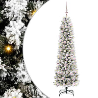 Albero di Natale Artificiale-Albero Natalizio con 300 LED Bianco 180 cm 875678