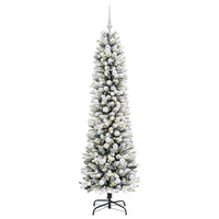 Albero di Natale artificiale con 300 LED Verde e bianco 180 cm 3396108
