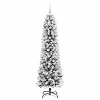 Albero di Natale artificiale con 300 LED Verde e bianco 180 cm 3396108
